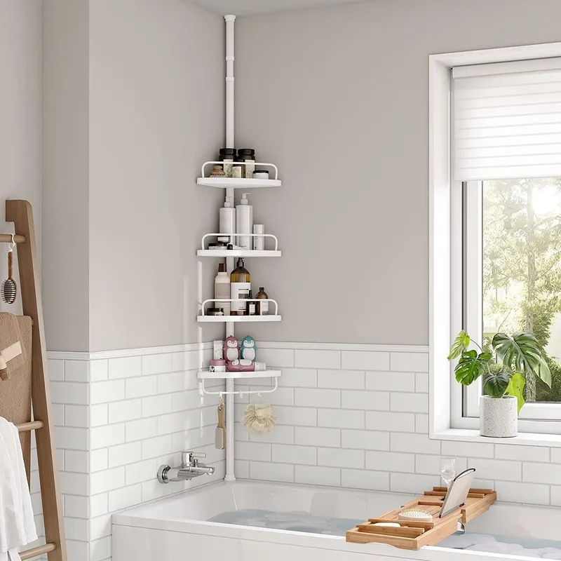 Abarema duschhylla - Vit - Vit - Hus & renovering - Kök & bad - Badrum - Badrumstillbehör