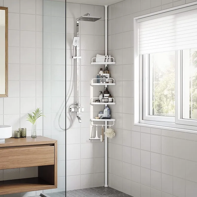 Abarema duschhylla - Vit - Vit - Hus & renovering - Kök & bad - Badrum - Badrumstillbehör