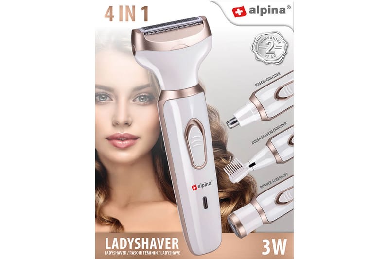 ALPINA Ladyshaver 4In1 vit - Badrumstillbehör