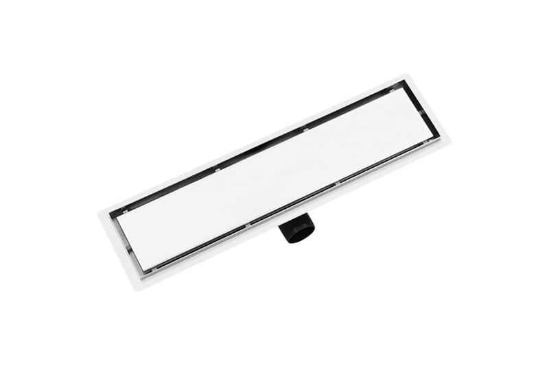 Golvbrunn med 2-i-1 kakelinlägg 53x14 cm rostfritt stål - Hus & renovering - Bygg - Vatten & avlopp - Inomhusavlopp