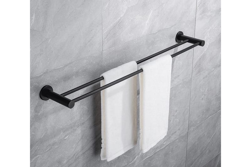 Bathlife Avlasta Handduksstång 60 cm Dubbel - Hus & renovering - Kök & bad - Badrum - Badrumstillbehör
