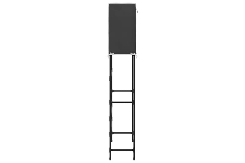 beBasic Hylla för tvättmaskin med 2 hyllplan svart 71x29,5x170,5cm järn - Black - Hus & renovering - Kök & bad - Badrum - Badrumstillbehör