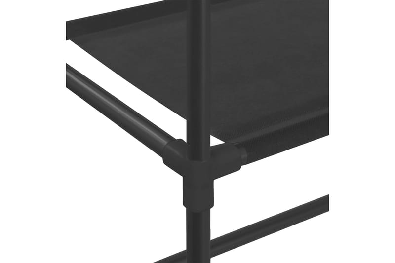 beBasic Hylla för tvättmaskin med 2 hyllplan svart 71x29,5x170,5cm järn - Black - Hus & renovering - Kök & bad - Badrum - Badrumstillbehör