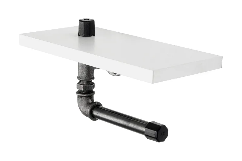 Chandina Toalettpappershållare 30x12 cm - Vit - Hus & renovering - Kök & bad - Badrum - Badrumstillbehör