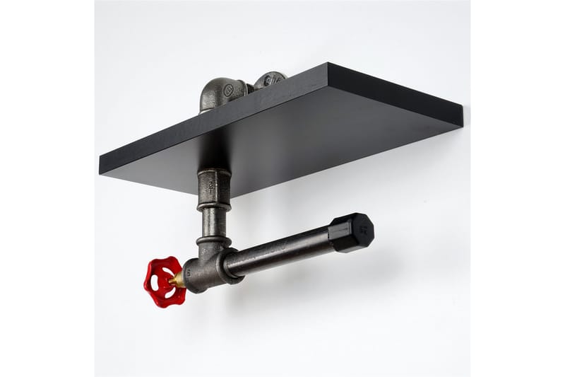 Chandina Toalettpappershållare 30x14 cm - Svart - Hus & renovering - Kök & bad - Badrum - Badrumstillbehör