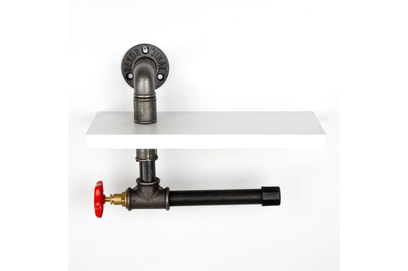 Chandina Toalettpappershållare 30x14 cm - Vit - Hus & renovering - Kök & bad - Badrum - Badrumstillbehör