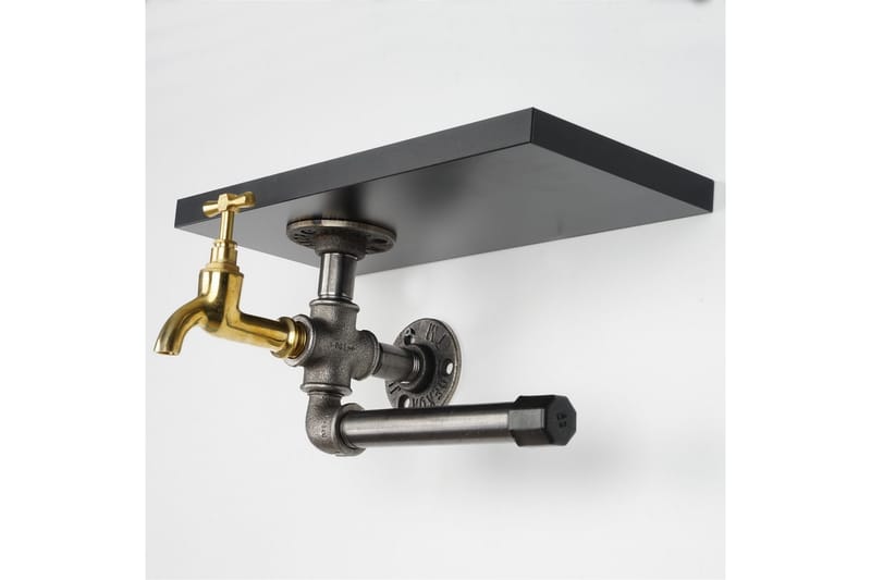 Chandina Toalettpappershållare 30x17 cm - Svart - Hus & renovering - Kök & bad - Badrum - Badrumstillbehör