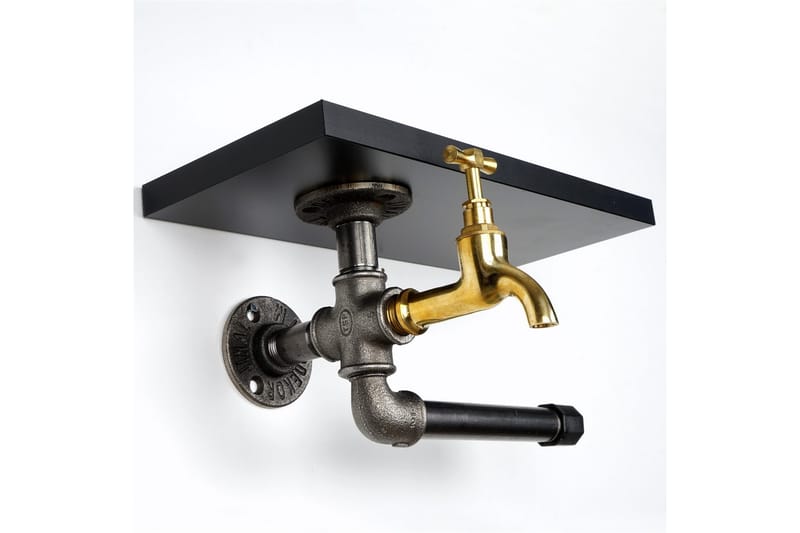 Chandina Toalettpappershållare 30x17 cm - Svart - Hus & renovering - Kök & bad - Badrum - Badrumstillbehör