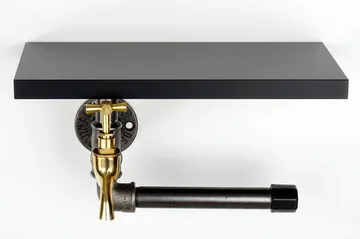 Chandina Toalettpappershållare 30x17 cm - Svart - Hus & renovering - Kök & bad - Badrum - Badrumstillbehör