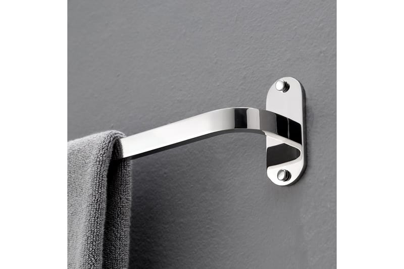Enkel handdukshängare 22x22 cm Silver - Lyfco - Hus & renovering - Kök & bad - Badrum - Badrumstillbehör