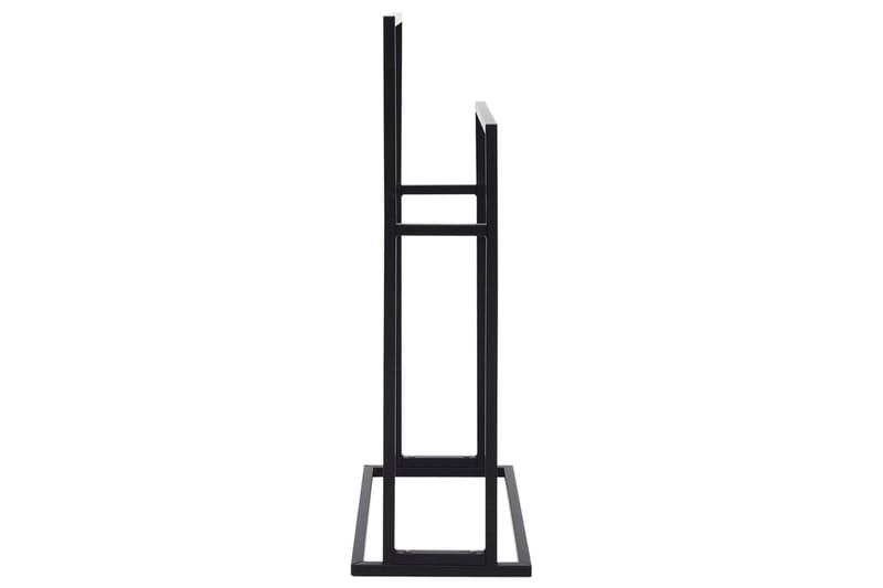 Fristående handdukshängare svart 48x24x78,5 cm stål - Svart - Hus & renovering - Kök & bad - Badrum - Badrumstillbehör