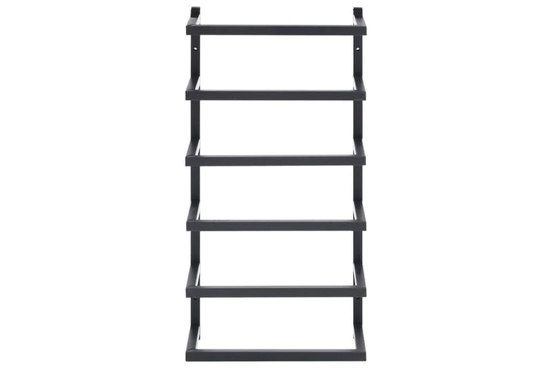Handdukshängare svart 24x12x48 cm stål - Svart - Hus & renovering - Kök & bad - Badrum - Badrumstillbehör