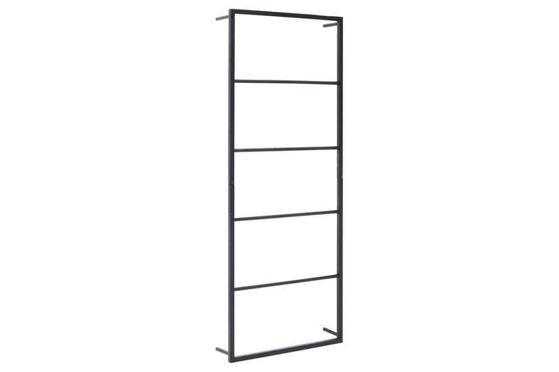 Handdukshängare svart 45x10x115 cm stål - Svart - Hus & renovering - Kök & bad - Badrum - Badrumstillbehör
