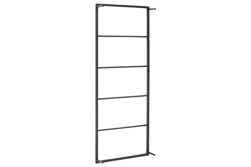 Handdukshängare svart 45x10x115 cm stål - Svart - Hus & renovering - Kök & bad - Badrum - Badrumstillbehör