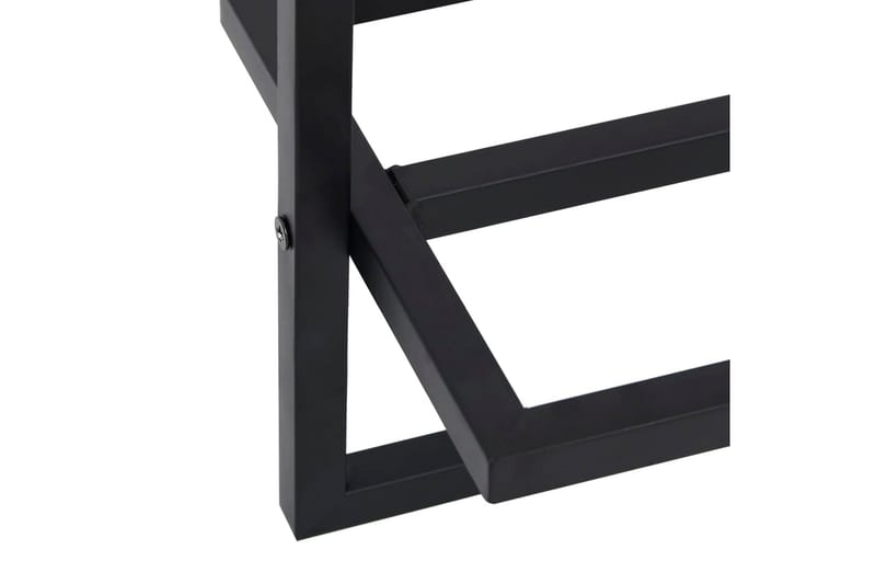 Handdukshängare svart 95x25x22 cm stål - Svart - Hus & renovering - Kök & bad - Badrum - Badrumstillbehör