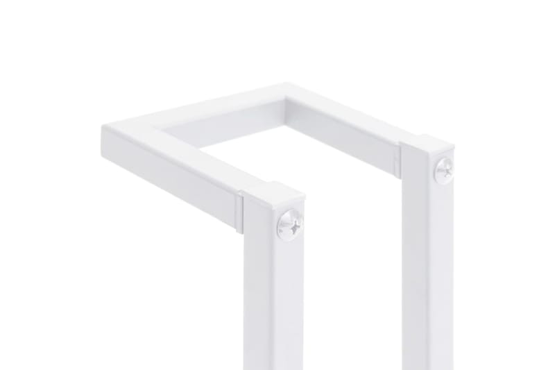 Handdukshängare vit 12,5x12,5x60 cm stål - Vit - Hus & renovering - Kök & bad - Badrum - Badrumstillbehör