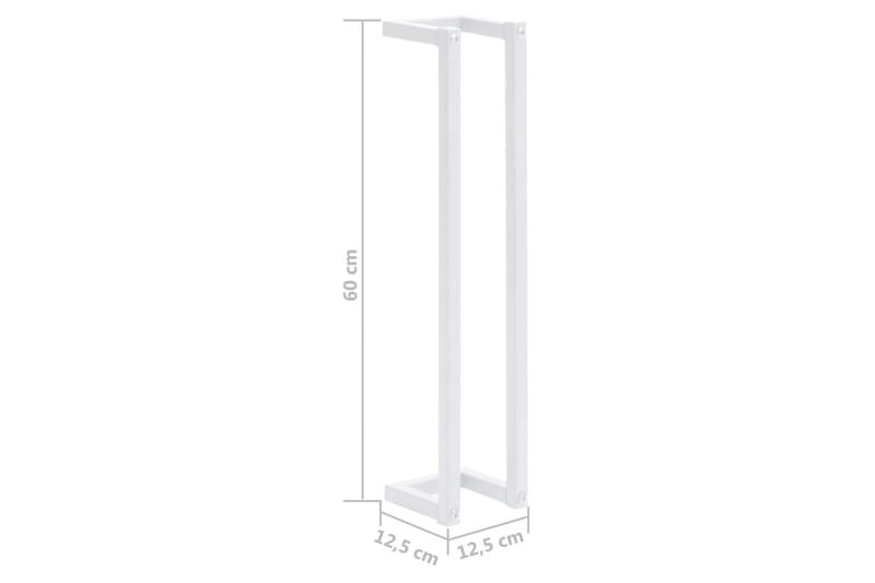 Handdukshängare vit 12,5x12,5x60 cm stål - Vit - Hus & renovering - Kök & bad - Badrum - Badrumstillbehör