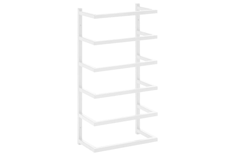 Handdukshängare vit 24x12x48 cm stål - Vit - Hus & renovering - Kök & bad - Badrum - Badrumstillbehör