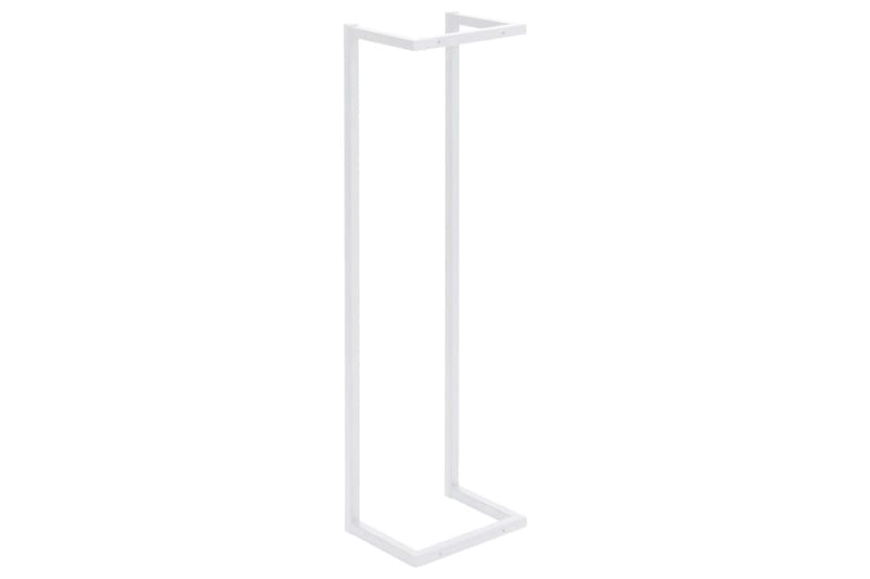 Handdukshängare vit 25x20x95 cm stål - Vit - Hus & renovering - Kök & bad - Badrum - Badrumstillbehör