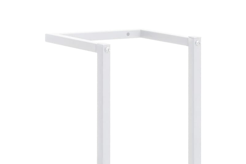 Handdukshängare vit 25x20x95 cm stål - Vit - Hus & renovering - Kök & bad - Badrum - Badrumstillbehör