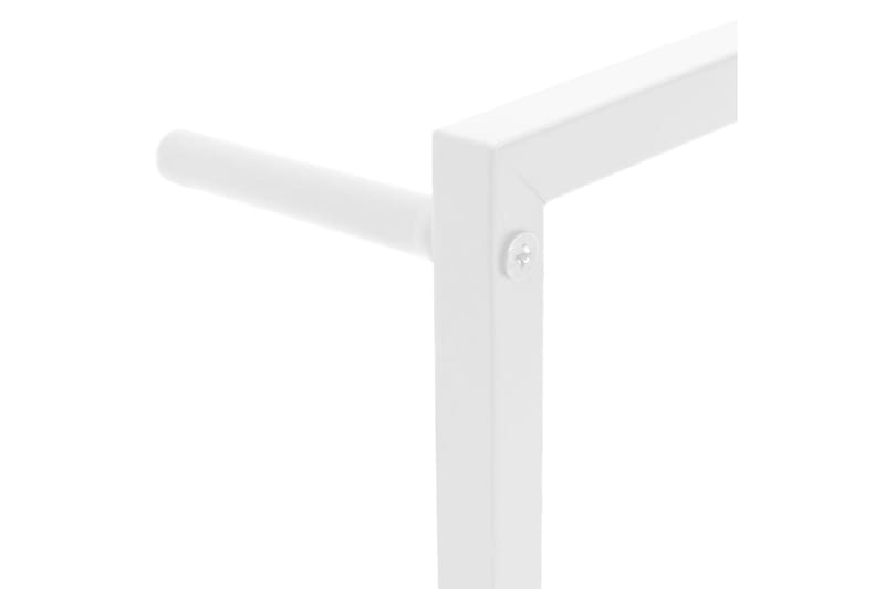 Handdukshängare vit 45x10x115 cm stål - Vit - Hus & renovering - Kök & bad - Badrum - Badrumstillbehör