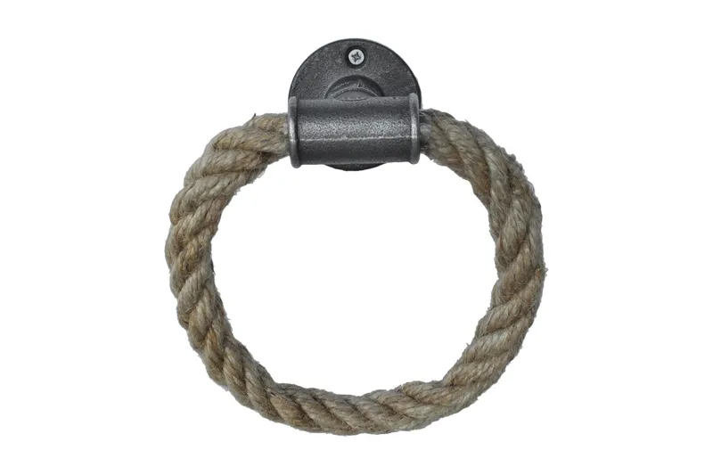 Evila Handdukshängare Rep - Svart - Hus & renovering - Kök & bad - Badrum - Badrumstillbehör - Handdukshållare