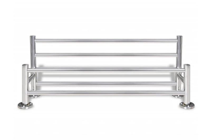 Handdukshängare 6 rör rostfritt stål - Silver - Badrumstillbehör - Handdukshållare