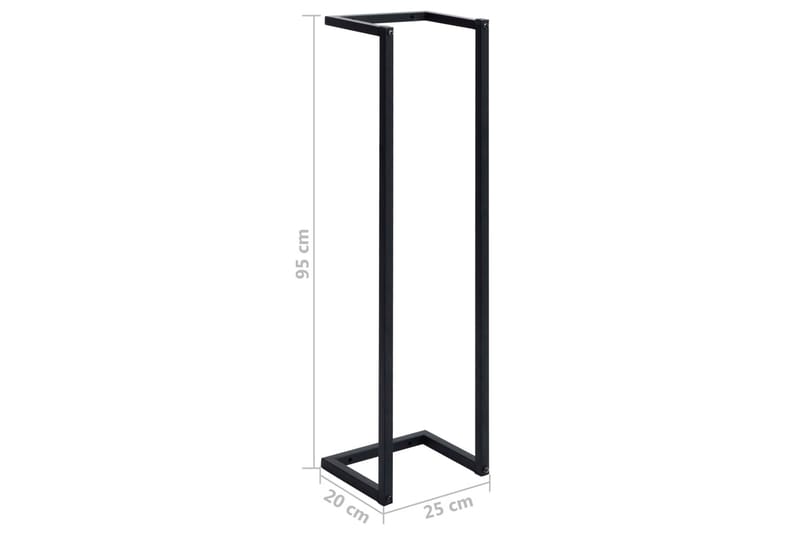 Handdukshängare svart 25x20x95 cm järn - Svart - Hus & renovering - Kök & bad - Badrum - Badrumstillbehör
