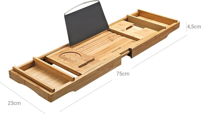 Okra badkarsbricka - Beige - Beige - Hus & renovering - Kök & bad - Badrum - Badrumstillbehör - Badkarshylla