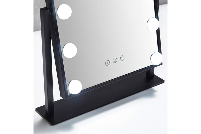 Pamela Sminkspegel på fot med LED-belysning 8,5x47,4 cm Svar - Lyfco - Sminkspegel - Badrumstillbehör