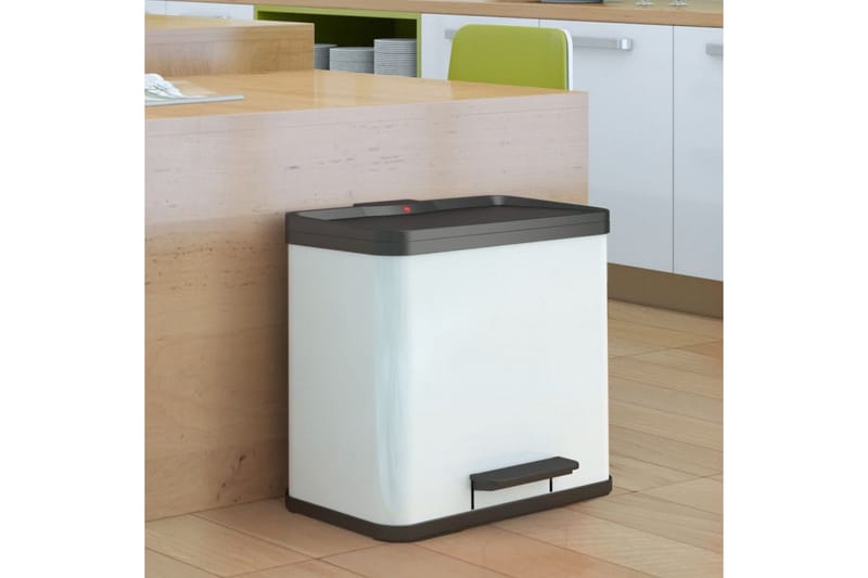 Hailo Pedalhink Oko Trio Plus storlek L 3x9 L vit 0633-230 - Hus & renovering - Kök & bad - Badrum - Badrumstillbehör