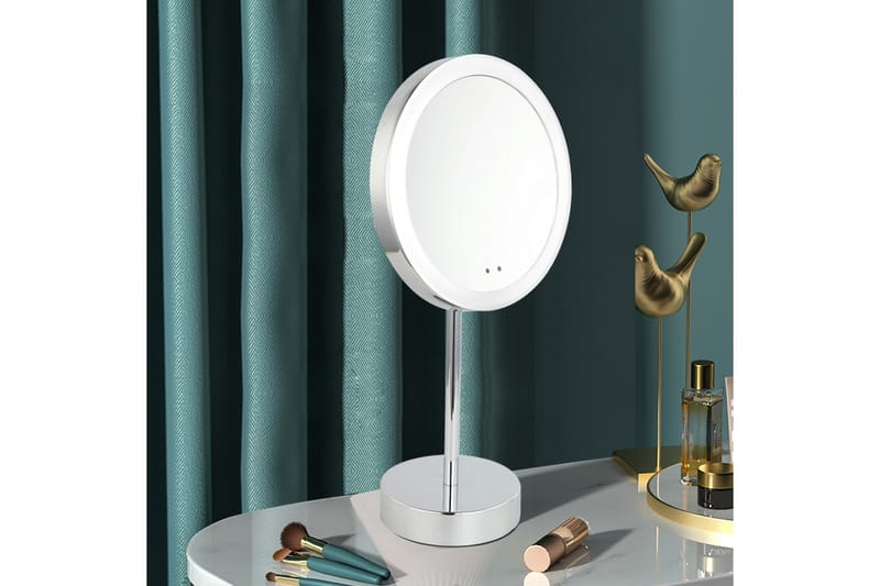 Penny Sminkspegel på fot med LED-belysning x39 cm Vit - Lyfco - Sminkspegel - Badrumstillbehör