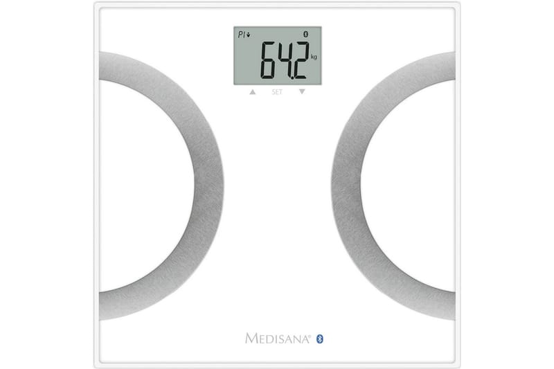 Medisana Kroppsanalysvåg BS 445 vit 180 kg 40441 - Vit - Badrumstillbehör - Personvåg