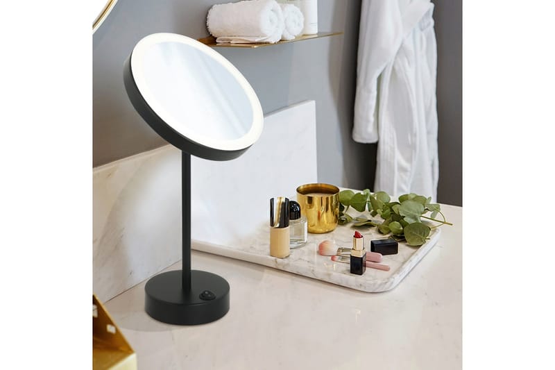 Poppy Sminkspegel med LED-belysning x cm Svart - Lyfco - Inredning - Speglar - Spegel med belysning