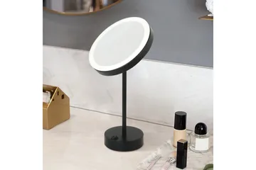 Poppy Sminkspegel med LED-belysning x cm Svart - Lyfco - Inredning - Speglar - Spegel med belysning