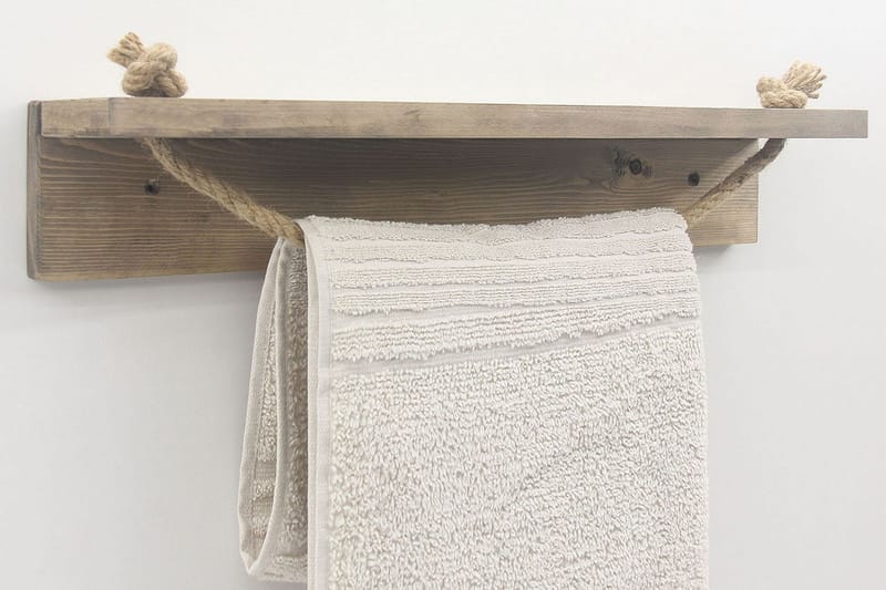 Raianna Handdukshållare 50 cm - Valnöt - Hus & renovering - Kök & bad - Badrum - Badrumstillbehör