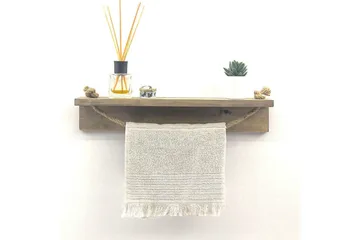 Raianna Handdukshållare 50 cm - Valnöt - Hus & renovering - Kök & bad - Badrum - Badrumstillbehör