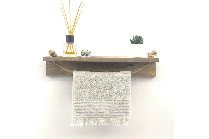 Raianna Handdukshållare 50 cm - Valnöt - Hus & renovering - Kök & bad - Badrum - Badrumstillbehör