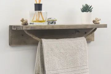 Raianna Handdukshållare 50 cm - Valnöt - Hus & renovering - Kök & bad - Badrum - Badrumstillbehör