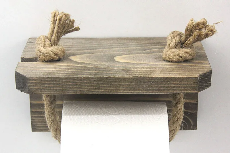 Caponetto Toalettpappershållare 17 cm - Valnöt - Hus & renovering - Kök & bad - Badrum - Badrumstillbehör - Toalettpappershållare