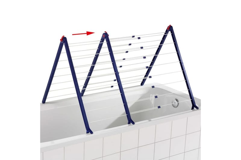 Leifheit Torkställning för badkar Pegasus Bath 190 81702 - Badrumstillbehör - Toalettpappershållare