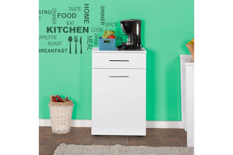 Tvättkorgsskåp 52x83 cm - Vit - Hus & renovering - Kök & bad - Badrum - Badrumstillbehör