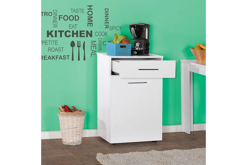 Tvättkorgsskåp 52x83 cm - Vit - Hus & renovering - Kök & bad - Badrum - Badrumstillbehör