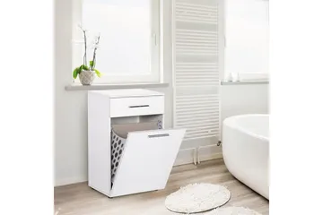 Tvättkorgsskåp 52x83 cm - Vit - Hus & renovering - Kök & bad - Badrum - Badrumstillbehör