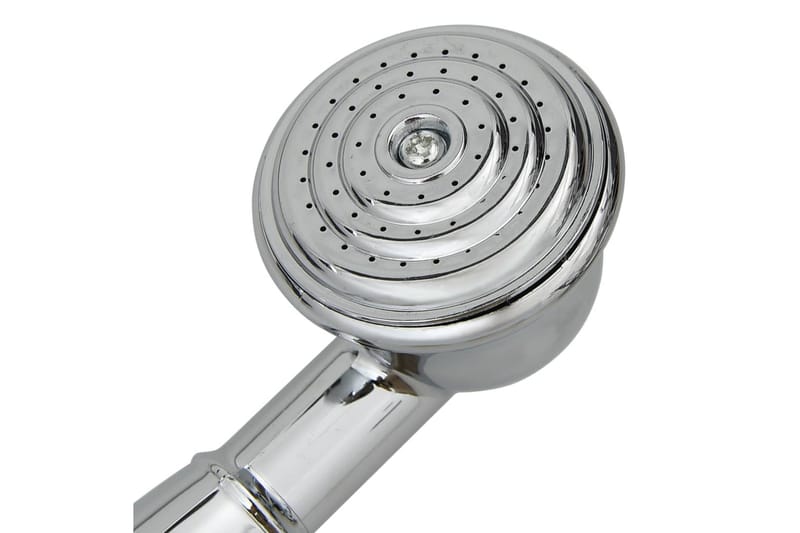 Badkarsblandare med 2 grepp + duschomkastare krom retro - Silver - Sargblandare - Badkarsblandare