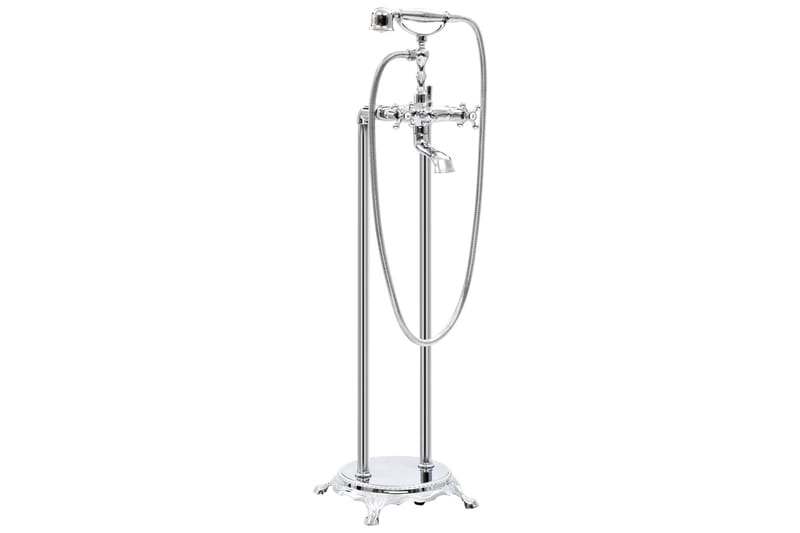 Fristående badkarsblandare rostfritt stål 99,5 cm silver - Silver - Hus & renovering - Kök & bad - Badrum - Blandare & vattenkran - Badkarsblandare