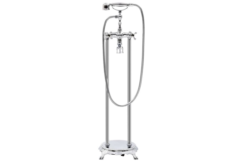 Fristående badkarsblandare rostfritt stål 99,5 cm silver - Silver - Hus & renovering - Kök & bad - Badrum - Blandare & vattenkran - Badkarsblandare