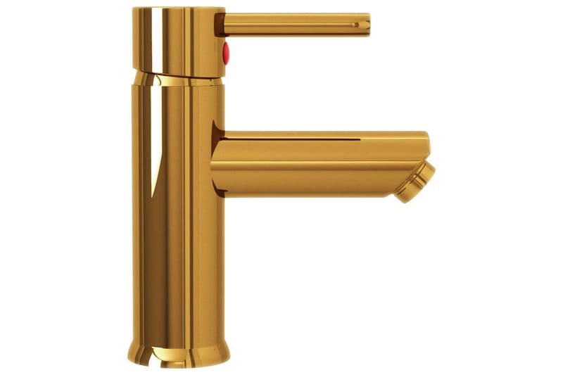 Badrumsblandare guld 130x176 mm - be Basic - Hus & renovering - Kök & bad - Badrum - Blandare & vattenkran - Tvättställsblandare