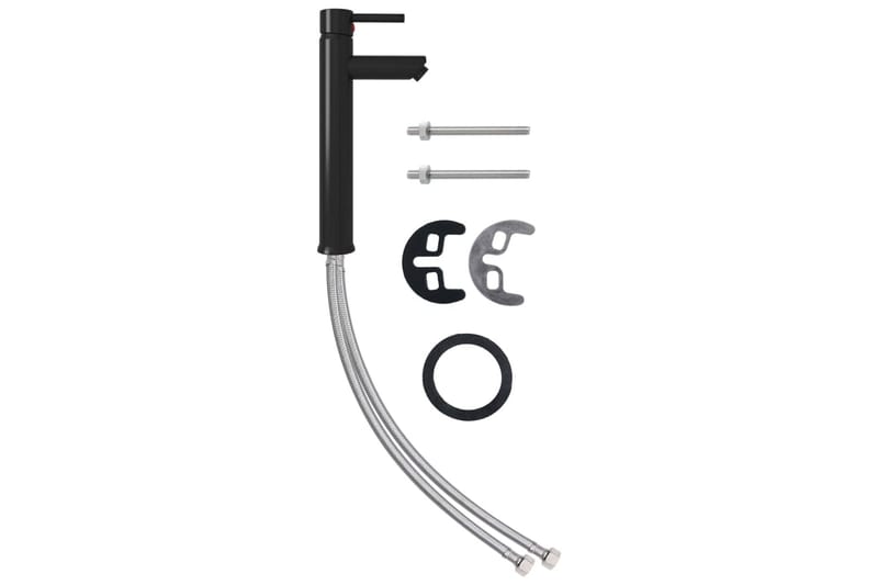 Badrumsblandare nickel 12x30 cm - be Basic - Hus & renovering - Kök & bad - Badrum - Blandare & vattenkran - Tvättställsblandare