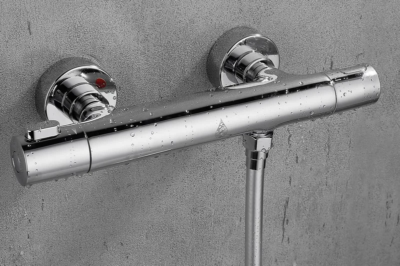 Duschblandare Brusa silver, Krom